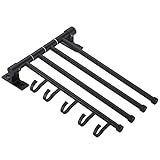  Toallero de Pared, Toallero Giratorio VIEWLEAF con Ganchos sin taladrar Rotación de 360 ​​° para Ducha de baño