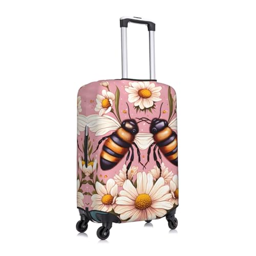Summer Bee Travel Luggage Cover for Suitcase Anti-Scratch Fashion Suitcase Protector Washable Elastic Baggage Covers Fits 29-32 Inch Luggage for Travel Beach Holiday2