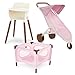 LullaBaby – 14-Inch Realistic Baby Doll Accessory Bundle – Nursery Care Set – High Chair, Playpen &amp; Jogger Stroller – Pretend Play Toys – Kids 2+ Years– Baby Doll Nursery Playset