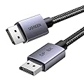 UGREEN VESA 8K DisplayPort 1.4 Cable 6.6FT DP Cable Supports 8K@60Hz 4K@240Hz 32.4Gbps, HDR, HDCP, DSC 1.2a, FreeSync, G-Sync, Display Port Cord Alu Braided Compatible Monitor, Graphics, PC, HDTV