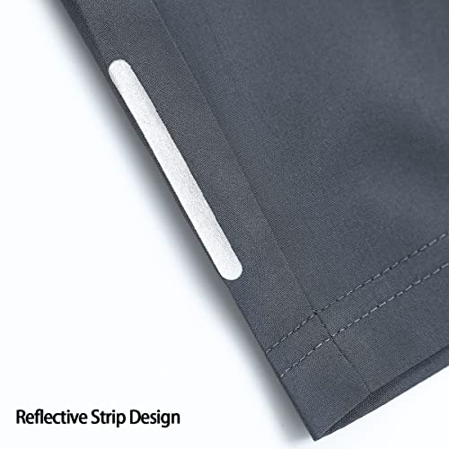 Kgya Boys Athletic Shorts, Quick Dry Workout Shorts With Zipper Pockets For Little Boy Running Gym Outdoor Activities (8-9 Years) Grey #TOP3