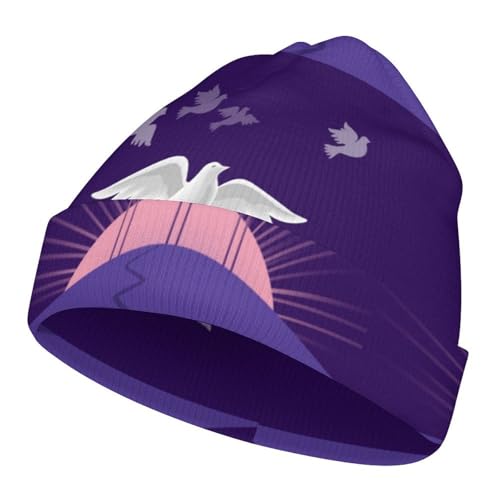 Shavout Pentecost Kids Beanie Hat for for Girls Boys Children Cap Winter Knitted Chemo Cancer Headwear Accessories Gifts Decoration Black