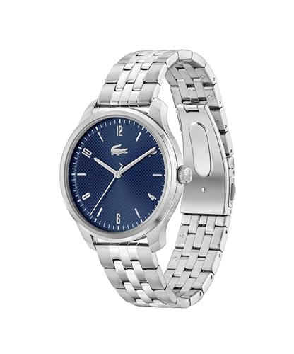 Image of Lacoste Lisbon Men's 3H Quartz Watch, Stainless Steel Wristwatch, Water Resistant up to 5 ATM /50 Meters, Stylish Watch, 42mm