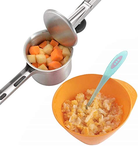 Large Capacity Potato Ricer, Potato Ricer and Masher with 3 Interchangeable Discs & Silicone Grip Handles, Stainless Steel Potato Masher, Juicer Vegetable Strainer Kitchen Gadget Diameter 3.5inch - Thumbnail 6