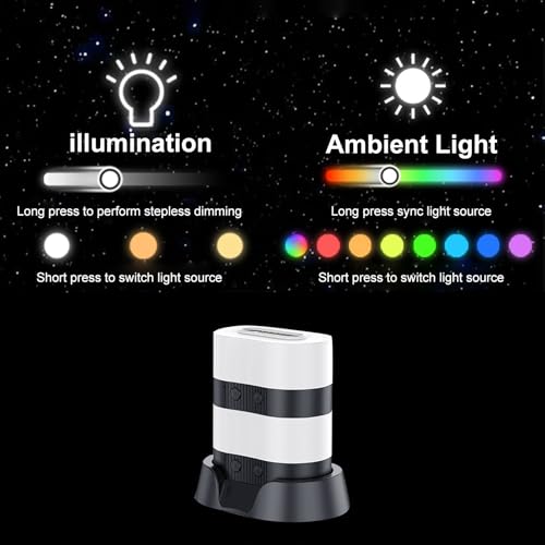 Lámpara de Mesa Magnética Recargable USB Negra miniatura 6