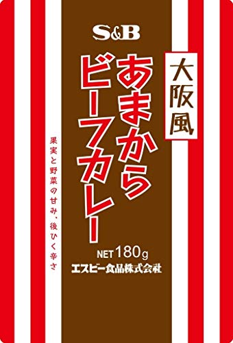 S&B 大阪風あまからビーフカレー 180g×10袋のサムネイル