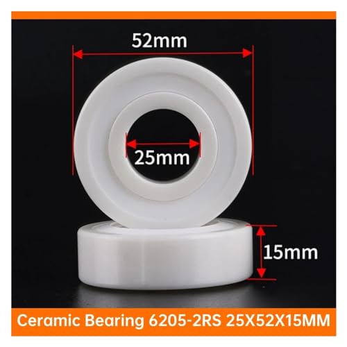 Roulement en céramique 6205-2RS de zircone pour mécanique de pointe - 4