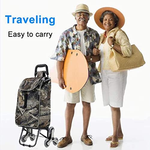 Einkaufstrolley Einkaufswagen Mit Schwenkrädern, Leichte Tasche, Zusammenklappbar, Faltbar, For 4 Bis 6 Lebensmittel… – Bild 6