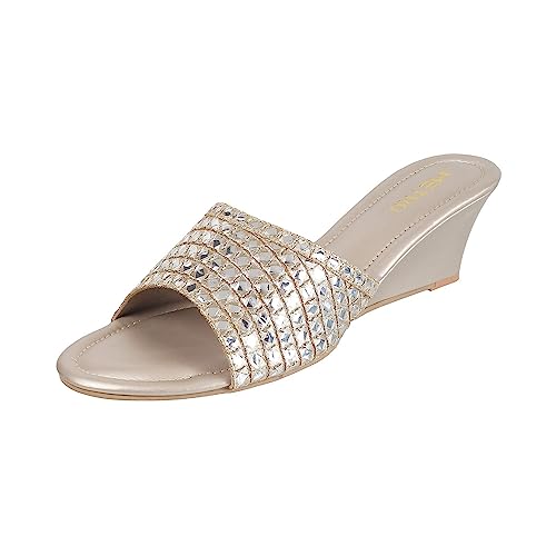 Image of Metro Women Wedge Heel Fashion /Ethnic Sandal