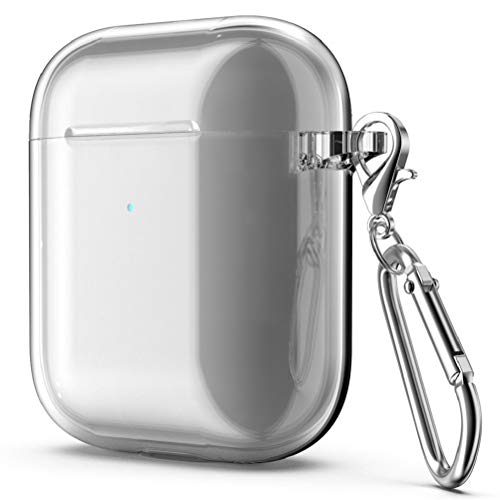 TiYa Funda para Apple AirPods 1 e 2 Carcasa, absorção de choque TPU transparente Espesamiento