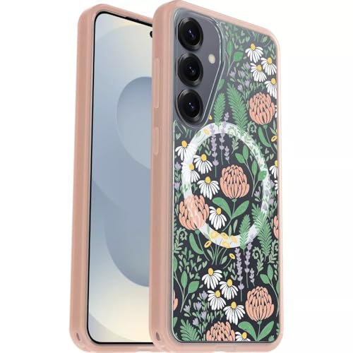 Coque magnétique S25 OtterBox fleurs de pêche aux bords surélevés anti-choc et ultra mince