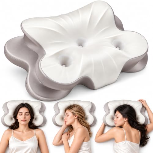 ThamesDream Neck Pillow for Sleeping, 3-Hole Cervical Memory Foam Pillow - image 1