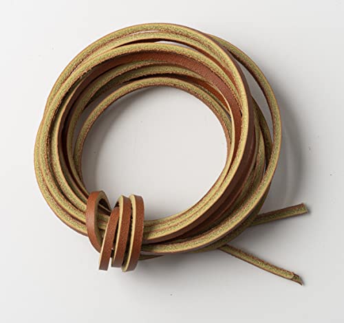 IPEA Genuine Leather Cord for DIY Crafts, Crafts and Decorations - Made in Italy - Length 3 meters x 3 mm - Color Brown Br - Image 3