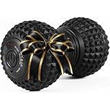 EXELLEON 4-Speed Vibrating Peanut Massage Ball for Targeted Muscle Relaxation & Mobility Support | Textured Deep Pressure Roller | Compact & Rechargeable