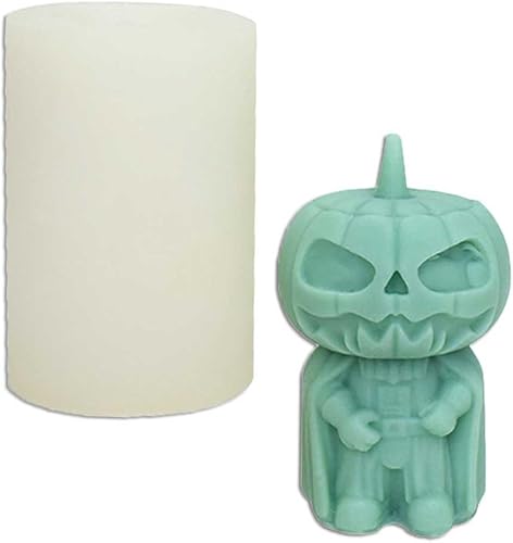 Moldes de silicona con forma de calabaza para hacer velas, resina, velas de aromaterapia, jabón de cera hecho a mano, decoración del hogar,