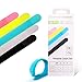 Avantree Pack of 20 Reusable Cord Organizer Keeper Holder, Fastening Cable Ties Straps for Earbud Headphones Phones Wire Wrap Management, Assorted 3 Size and 5 Color