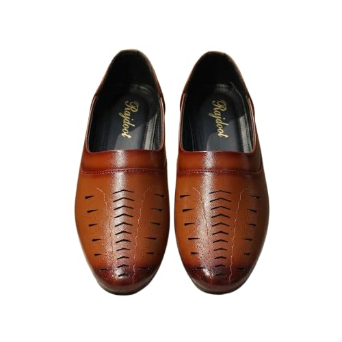 Men's Peshawari Juti, Men's Ethnic Mojari (UK Footwear Size System, Adult, Men, Numeric, Narrow, 8) Black-image-24