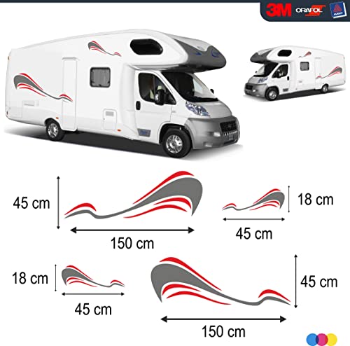 Mural stickers Adesivi Onde Curve - Wave - Kit