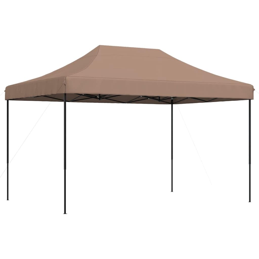 vidaXL Składany namiot imprezowy typu pop-up, brązowy, 410x279x315 cm