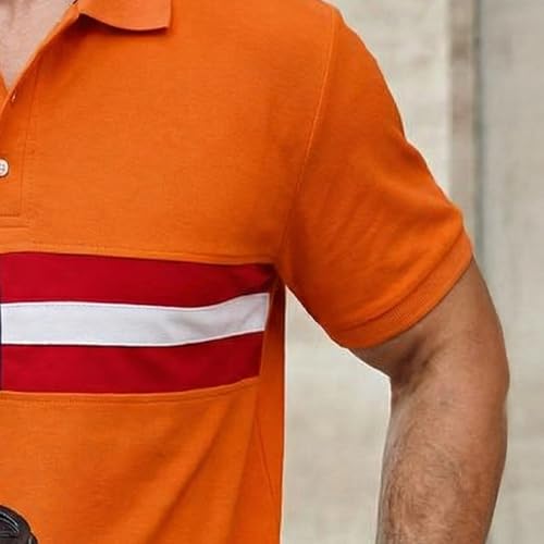 Image of Men's Polyster Stretchable Polo T-Shirts Half Sleeves Regular Fit T-Shirt for Everyday Wear
