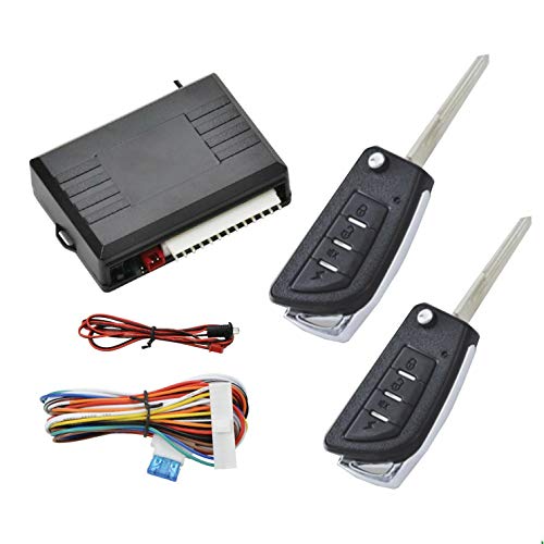 Kit cerradura central universal Estilo 14 para coche: sistema de entrada sin llave con 2 mandos
