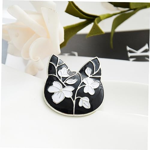Broche chat design ciselé en alliage - Bijou de poitrine élégant pour robe de soirée - 3