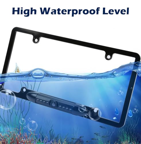 Image of Backup HD Camera Frame License Plate Rear Night Vision Waterproof Compatible with Sony Car Radio XAV-AX150 XAV-9500ES XAV-AX3200 XAV-AX5000 XAV-AX5600 XAV-AX7000 XAV-AX8000 Black