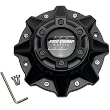 Pro Comp Satin Black Wheel Center Cap مع مسامير 504256842 42-Cap-XG 42-Cap-SG