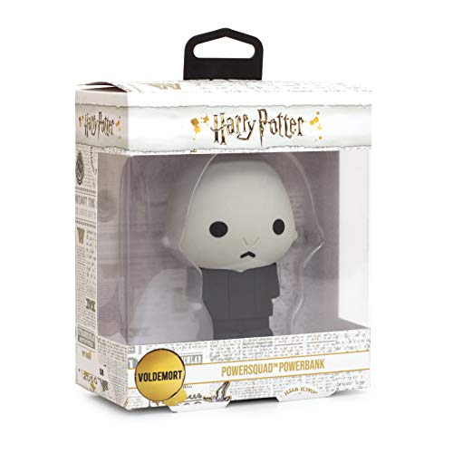 PowerSquad 1002493 Power Bank Harry Potter Lord Voldemort 2500Mah Adattatori, Bianco/Nero