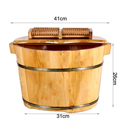 Spa de pies de madera artesanal para pedicura miniatura 2