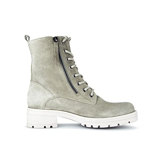 Gabor Damen Combat Boots, Frauen Stiefeletten,Wechselfußbett,Moderate Mehrweite (G),Stiefel,Bootee,Booties,salvia (Flausch),39 EU / 6 UK – Ansicht 4