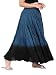 Wevez Women's ATS Tribal Dip Dye 25 Yard Skirt, One Size, Teal/Black