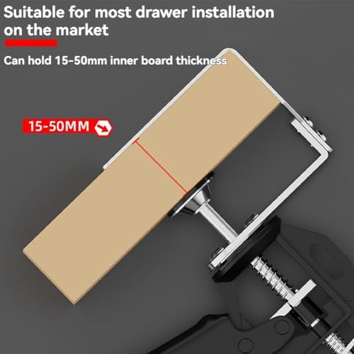 2 Pinces d'installation de façade de tiroir pour serrage et montage de porte d'armoire - 5