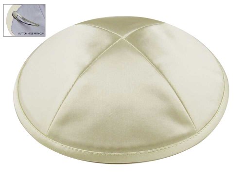 Image of Zion Judaica Deluxe Satin Kippah Yarmulkes for Kids Teens & Adults Skullcaps 6.25 inch Multi-Color Options 4 Panel Design