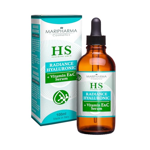 100ml Siero Viso Acido Ialuronico, Formula Naturale Antirughe con Bava