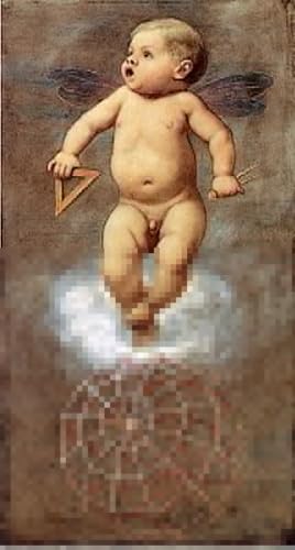 Imagen de lienzo SERENDIPITP cuadro pintura murales decor geometría 60x90cm