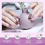 10ml Nude Pink Nail Polish Set 6 Colors Brown Red Purple All Seasons Neutral Color Quick Dry Nail Polish Set for Women Salon DIY Nail Art - Image 5