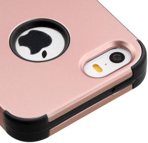 Wydan Compatible Case for iPhone 5 SE 5S - TUFF Hybrid Hard Shockproof Case Protective Heavy Duty Impact Skin Cover - for Apple