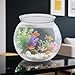 Mini Plastic Fish Bowl 27 oz Decorative Small Fishbowl, Aquarium Fish Bowls Unbreakable Heavy Duty Bowl for Centerpiece Vases, Party Decorations, Pack of 1