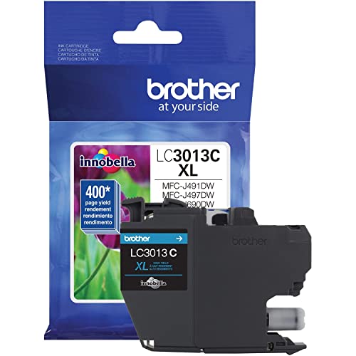 Printer  Single Pack High Cartridge Yield Up To 400 Pages LC3013 Ink Cyan - Brother LC3013C