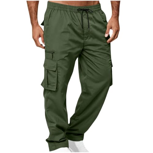 Cargo Work Pants for Men Baggy Drawstring Loose Fit Multi Pocket Work Pant - image 1