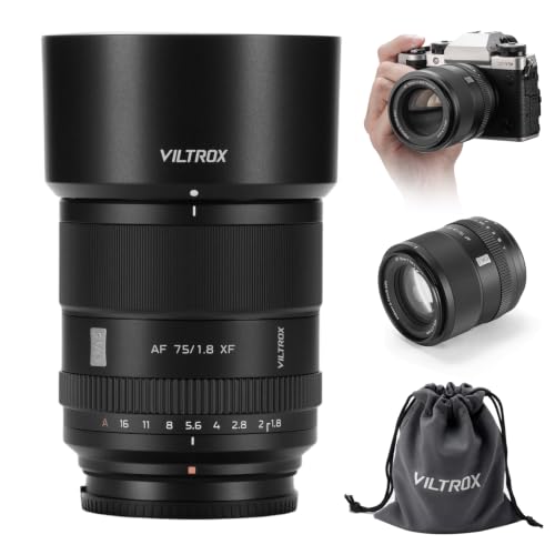 Image of Viltrox AF 75mm F1.8 EVO APS‑C Prime Lens for Fuji X‑Mount Cameras