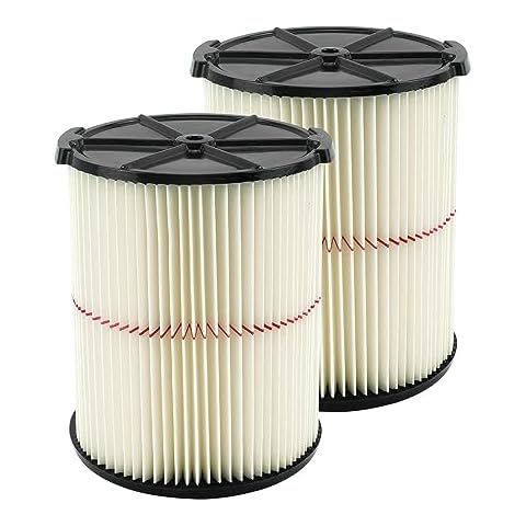 ATXKXE Replacement Filter Fit for Craftsman CMXZVBE38754 fit 5-20 Gallon shop vacuum (2 Pack) Cover