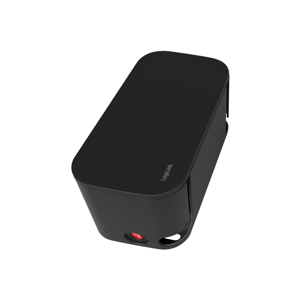 LogiLink LPS282U - Caja de Cables con 5 enchufes (Incluye 3 Puertos USB), Color Negro