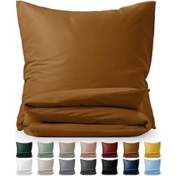 Funda Nordica Marron Blumtal Premium Extra Suave Juego de Funda Nórdica Cama 135 (230x220cm & (2X) 50x75cm) - Nordico de Microfibra, Colcha - Marrón
