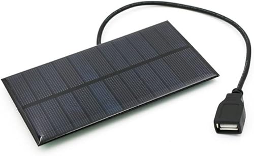 Miniatura 3 de Doefo Cargador solar de 1.65 W, panel solar portátil USB de 5.5 V 300 mA, cargador solar impermeable para campamento de supervivencia al aire libre,