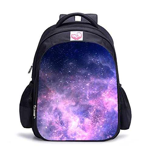 Cartable unisexe Voie lactée Nebula spacieux pour soulager le dos des étudiants actifs