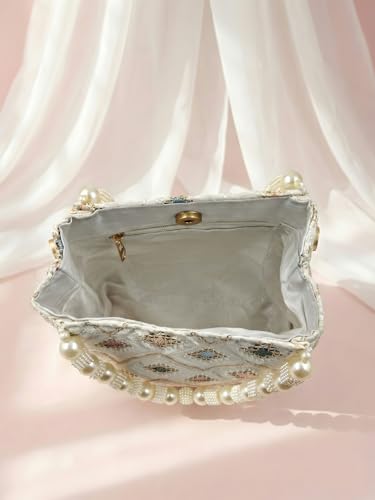 Image of Adiva Potli Handbags For Women | Potli Bags For Ladies For Wedding | Potli Bags For Women | Wedding Bags For Woman | Batwa Potlis Hand Bag | Designer Potli Bag For Ladies For Marriage