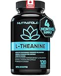 Nutratology L-Theanine 250MG Capsules | Canadian-Made | For Stress Management | Promotes Relaxation & Calmness Without Drowsiness - L-Theanine Supplement for Stress Relief | 120 Capsules