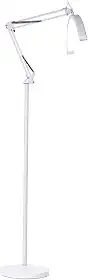Luminaria chão articulada led 3 cores de luz meia lua manicure estetica abajur de chão 10 intensidades (Branco)